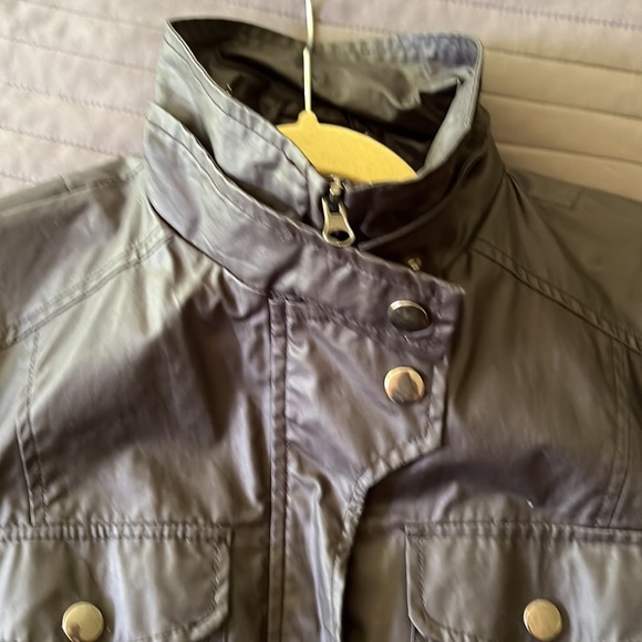 Black waxed cotton biker jacket - Picture 12 of 12